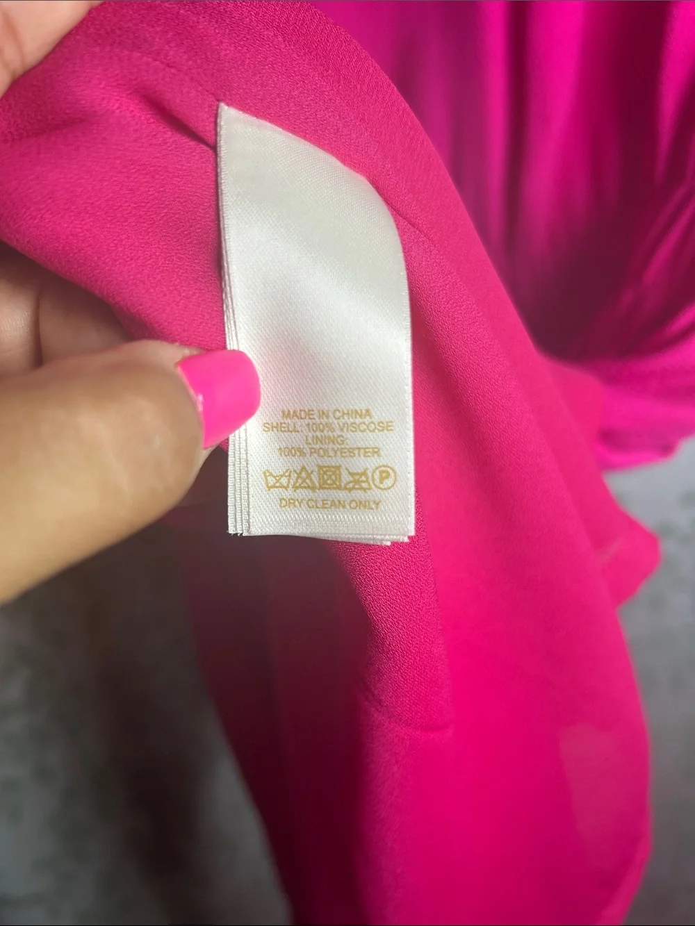 kate spade Fuchsia V-Neck Ruffle Sleeve Mini Dress